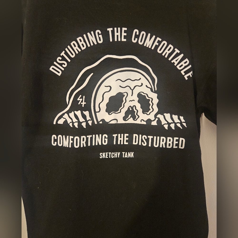 Sketchy Tank Black Graphic Tee